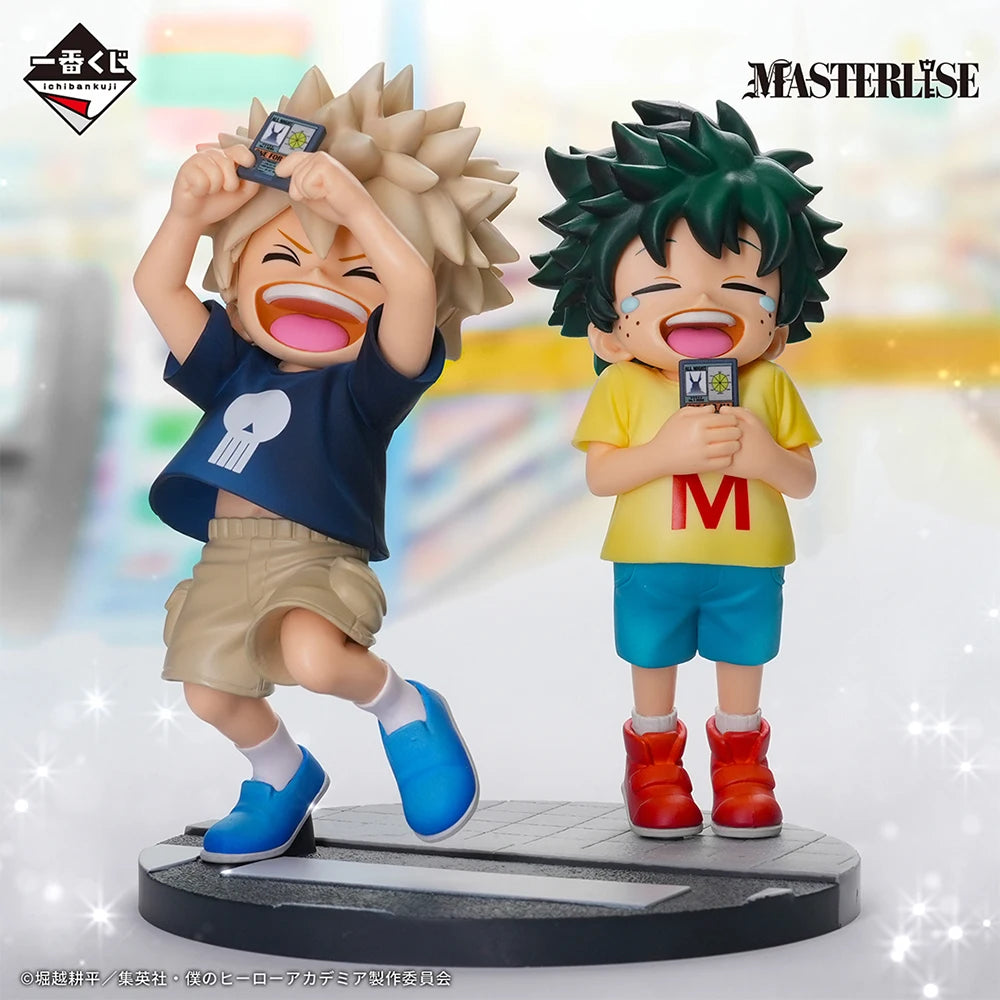 In Stock Original BANDAI Ichiban Kuji My Hero Academia Midoriya Izuku Shoto Todoroki Katsuki Bakugo Figure Anime Model Boxed Toy