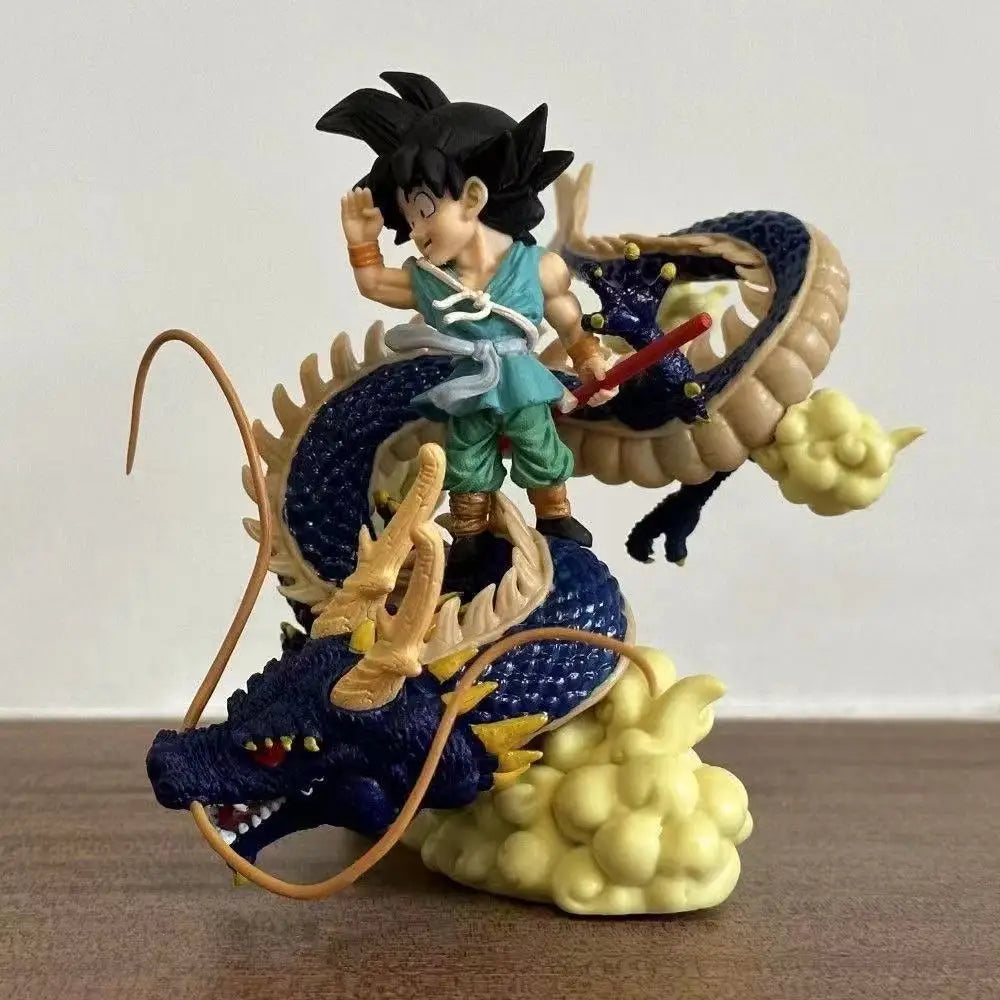 Anime Dragon Ball Figure GoodBye Goku Shenron Son Goku Super Saiyan PVC Action Figure Collection Statue Doll Model Toy Gift