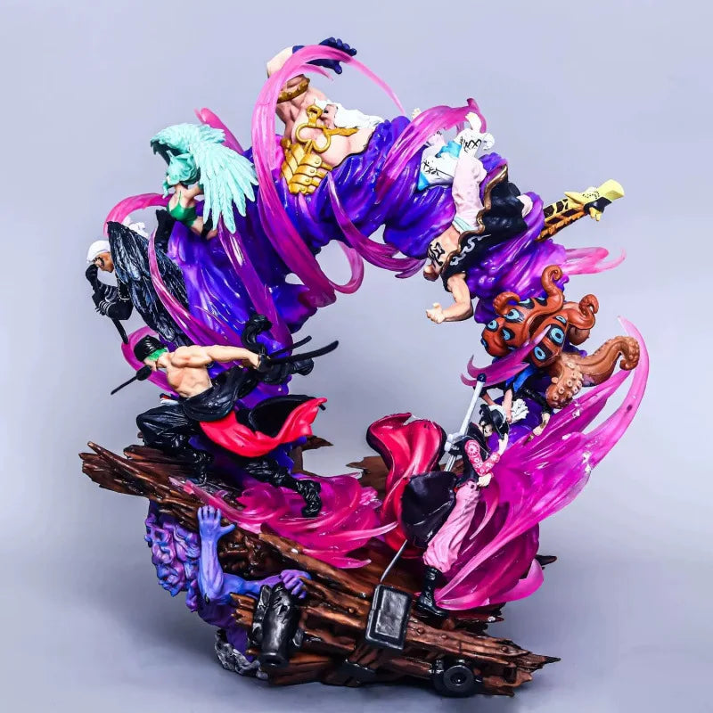 Hot One Piece Anime Figures Zoro Gk Figurine Onigashima King Of Hell Action Figure Pvc Statue Model Decoration Gift Toys