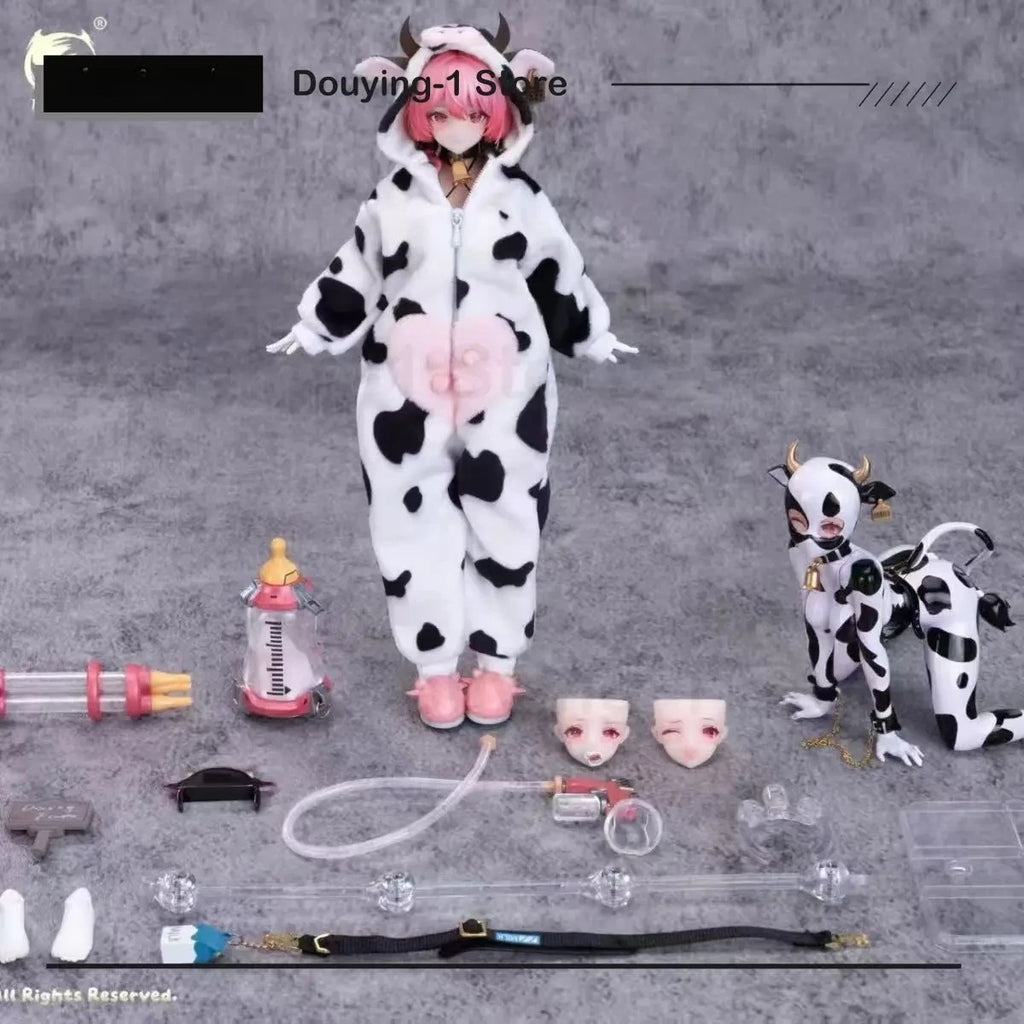 EIIFOX BearPanda Dairy cow MOMO 1/8 Anime Action Collection Figures Model Toy