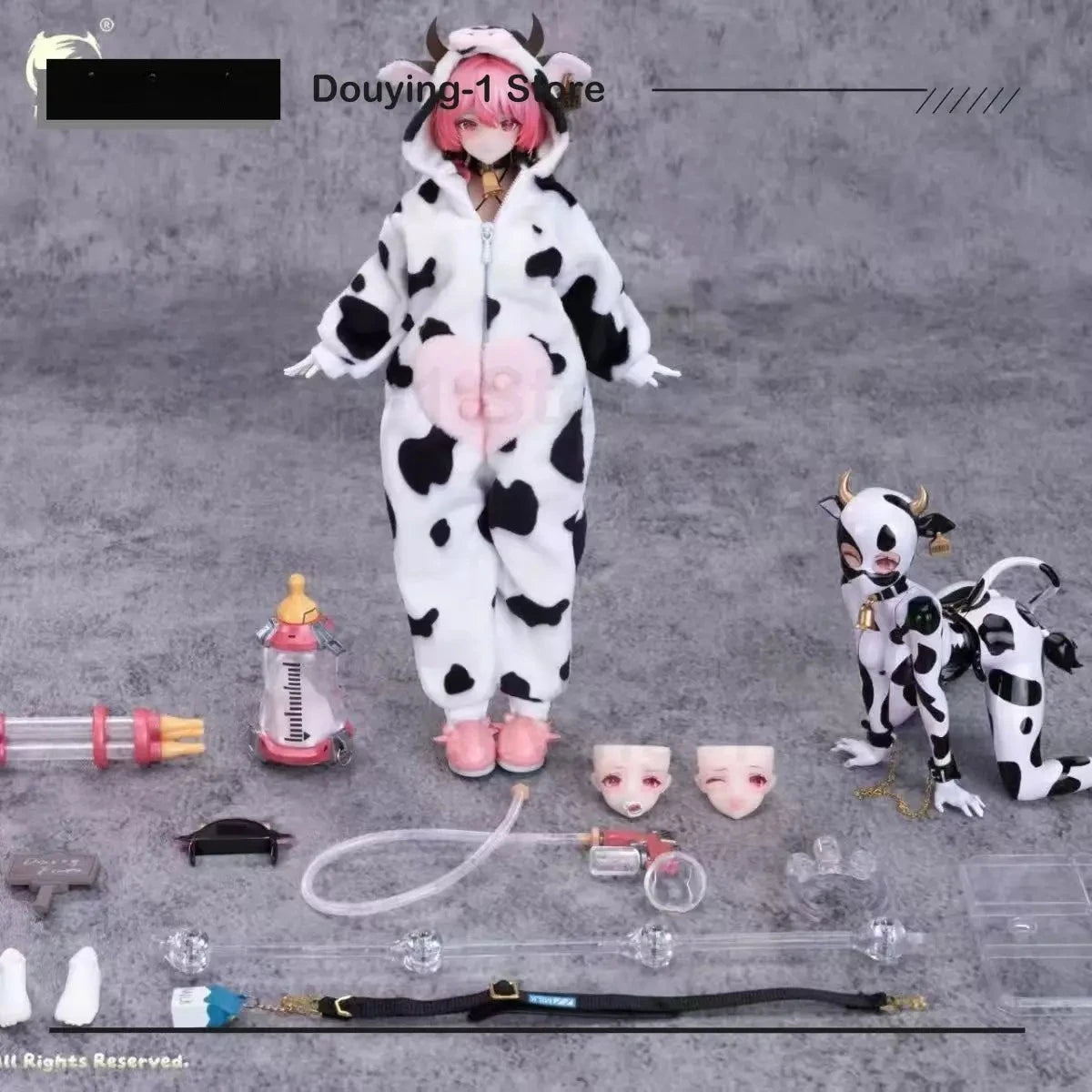 EIIFOX BearPanda Dairy cow MOMO 1/8 Anime Action Collection Figures Model Toy