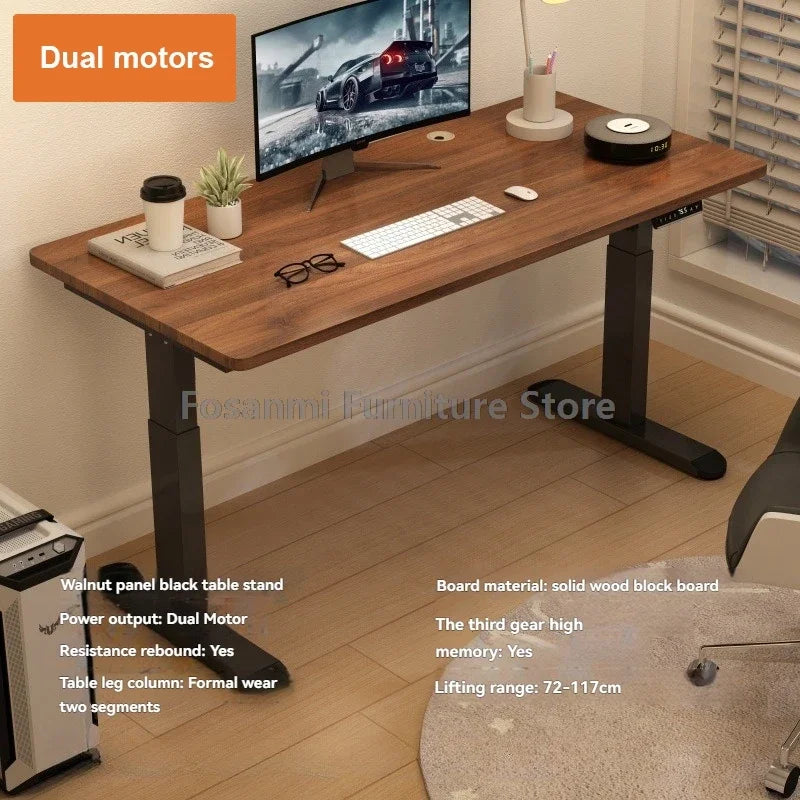 Customizable Electric Adjust Height Office Desk with Display Wide and Sturdy Computer Table