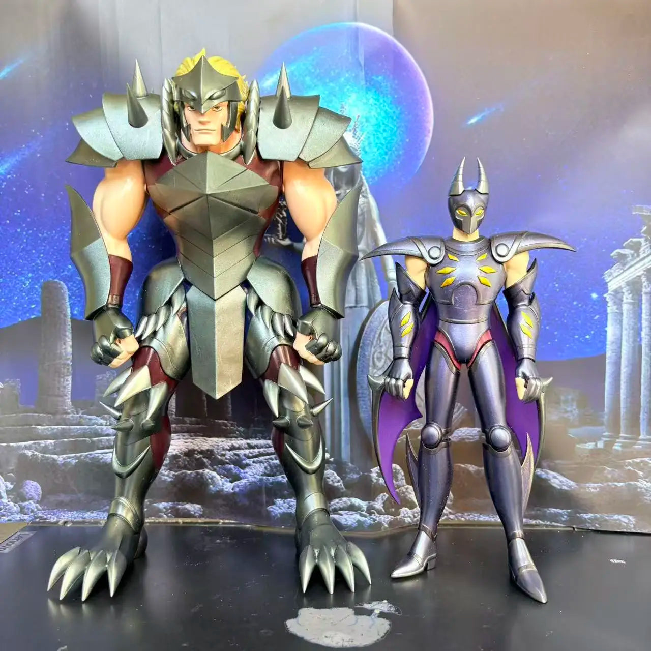 Saint Seiya 108 Specters - Heavenly Retreat Star Genbu Gregor & Heavenly Killing Star Steven Resin Collectible Statue Model