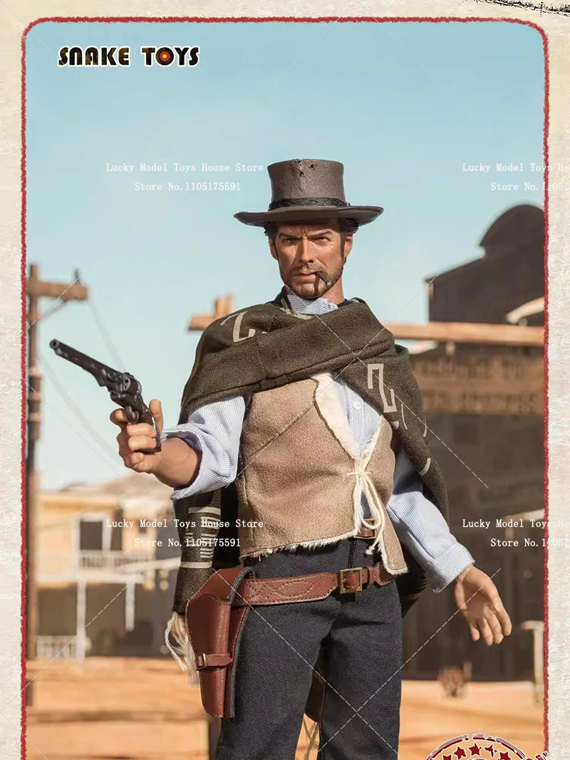 SNAKE TOYS Deluxe Version SCB01 1/6 The Western Cowboy The Good Clint Man Cloth Action Figure Peaceful Protector 12inch Soldier