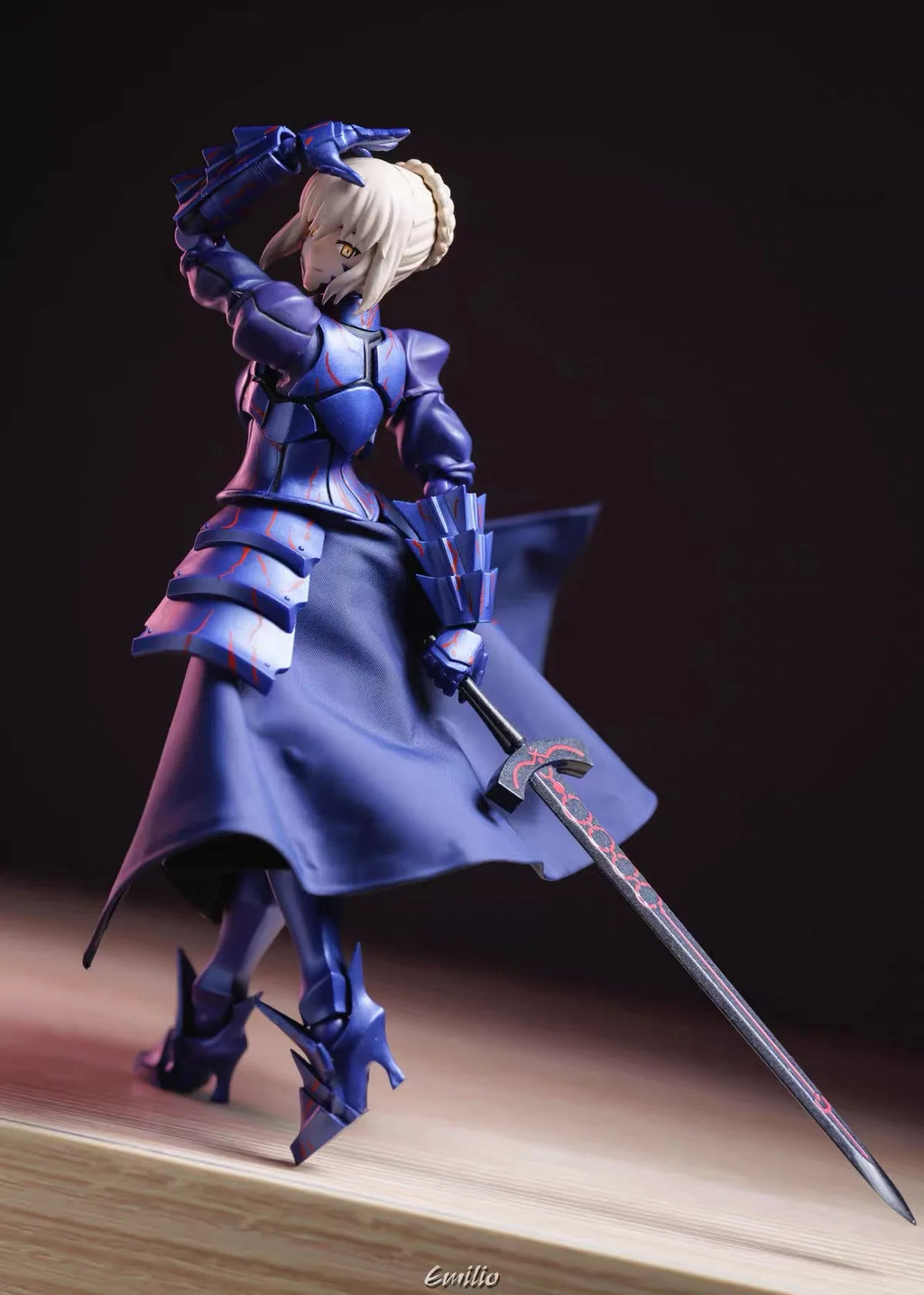Figma Fate/Stay Night Black Saber Altria Cloth Skirt Anime Action Figur Model Accessories Toy Decoration No Figur