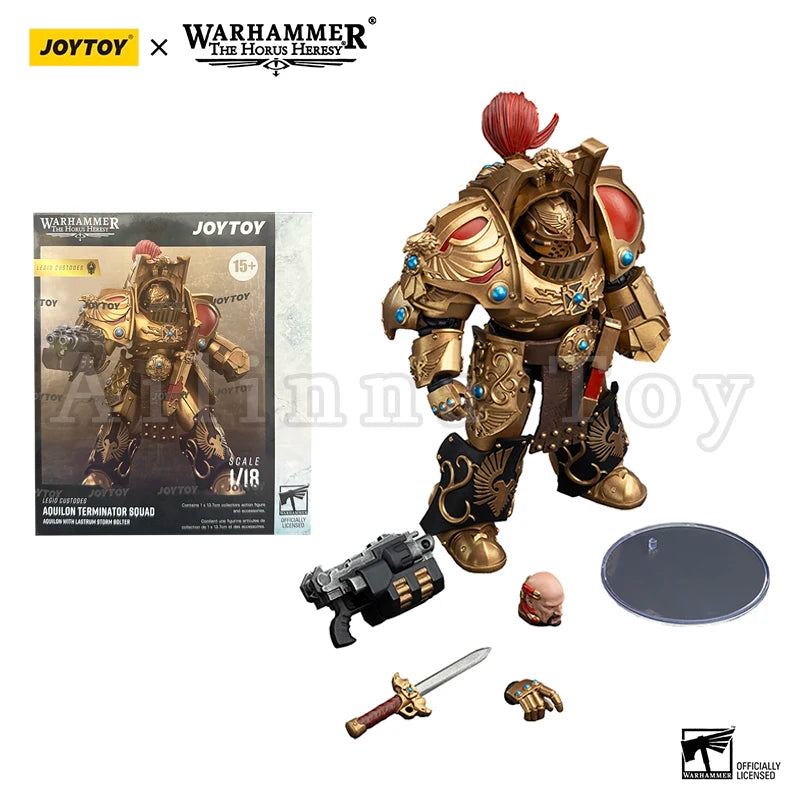JOYTOY 1/18 Action Figure 40K The Horus Heresy Legio Custodes Adeptus Custodes Figures Achillus Dreadnought Anime Military Model
