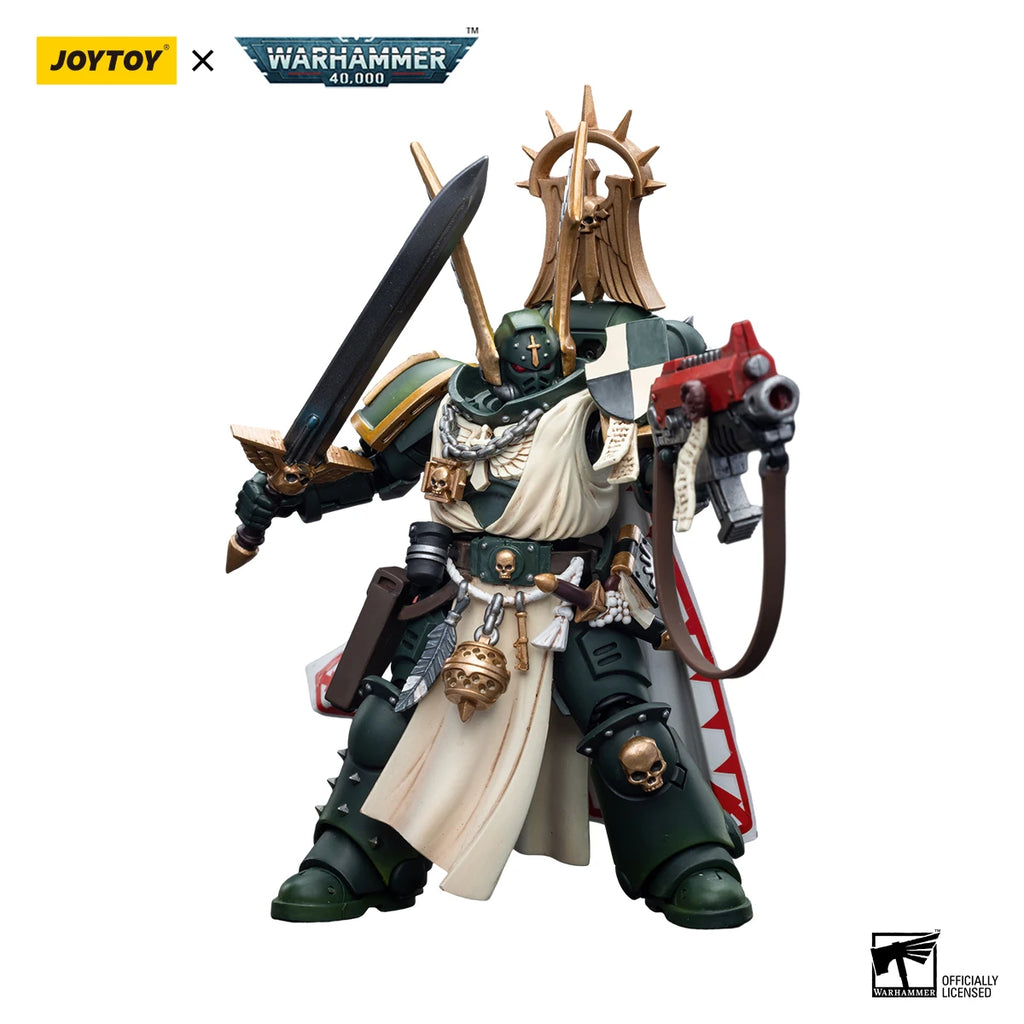 JOYTOY Action Figure 1/18 40K Dark Angels Master Lazarus Master With Power Fist Anime Military Model
