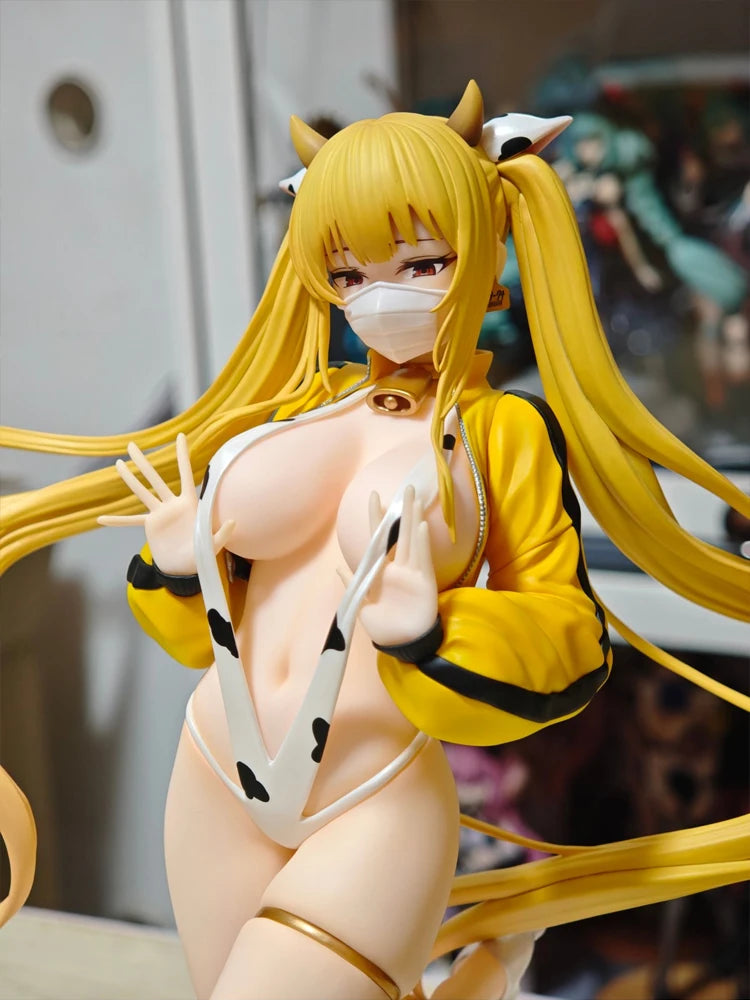 Genuine Ensoutoys Original Lily Lily Dairy Cow Ver. 24cm Pvc 1/7 Figures Cow Clothes Models Toys Collectibles Gifts
