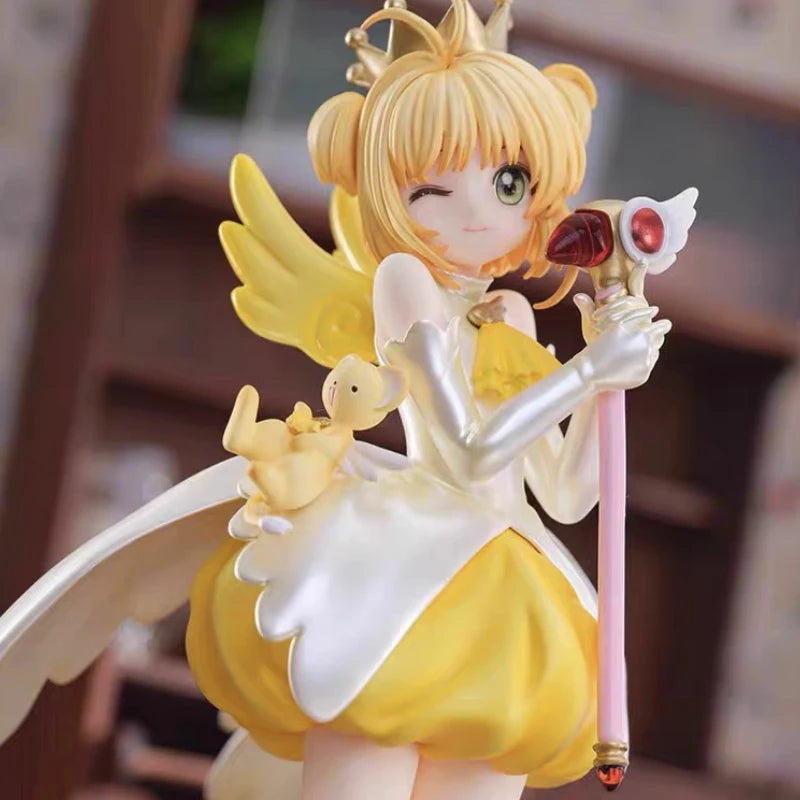 Нова 22см Cardcaptor Сакура Киномото Сакура фигурка PVC аниме модели статуи колекция играчки декорация за бюро деца подаръци за Хелоуин