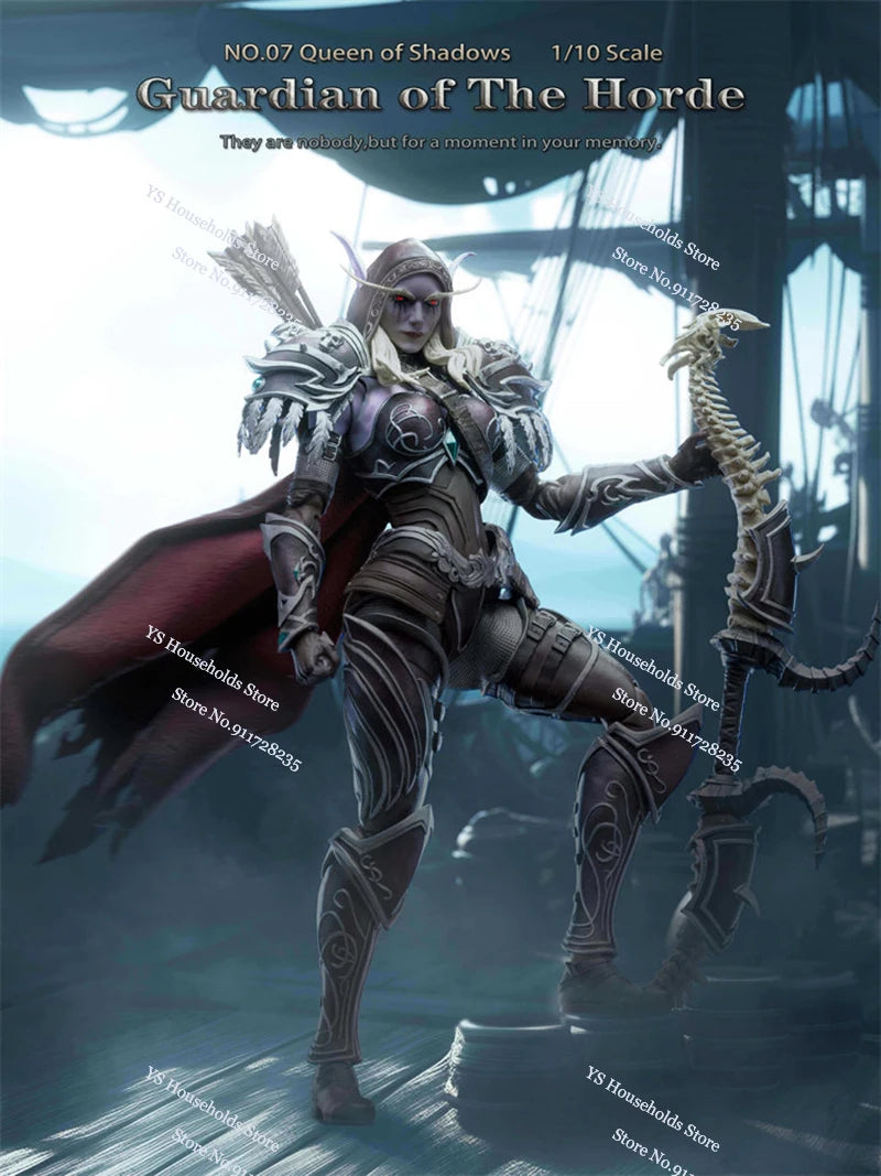 1/10 Scale Guardian of the Horde Mithril Studio No.07 Queen of Shadows Purple Armored 7inch Female Soldier Gifts Collection