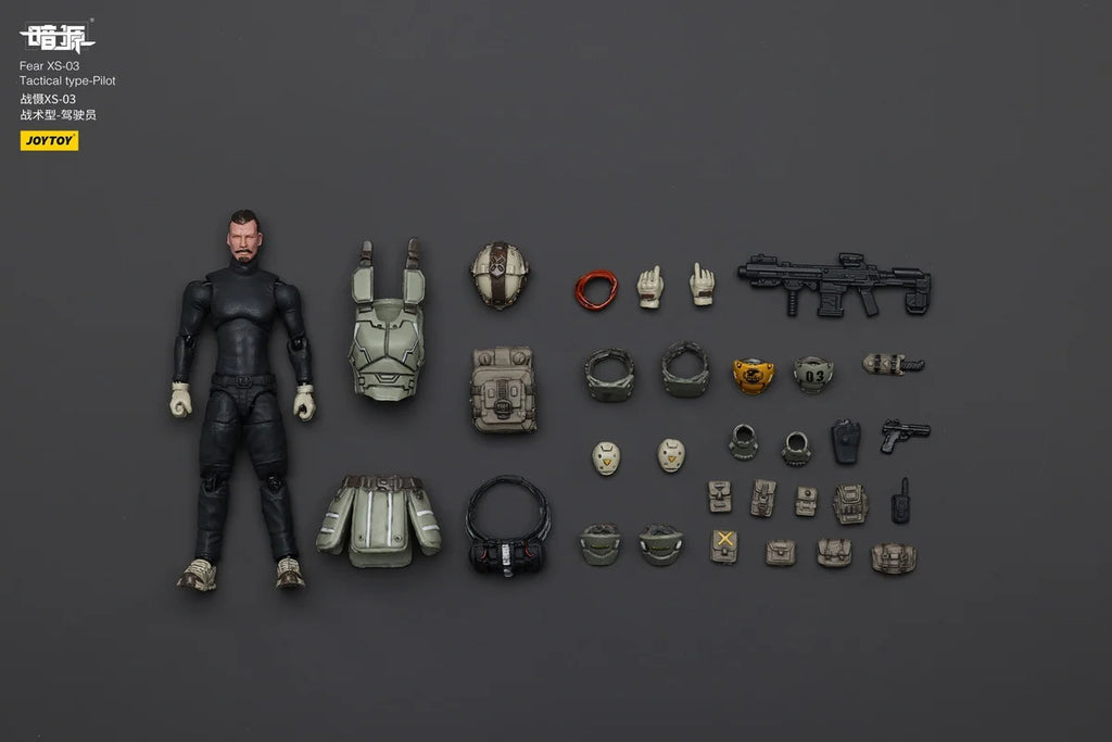 JOYTOY JT01239 JT01246 JT01253 1/25 Scale Pilot Action Figure Fear XS-01 XS-02 XS-03 Night Raid Assault Tactical Type Model Toys