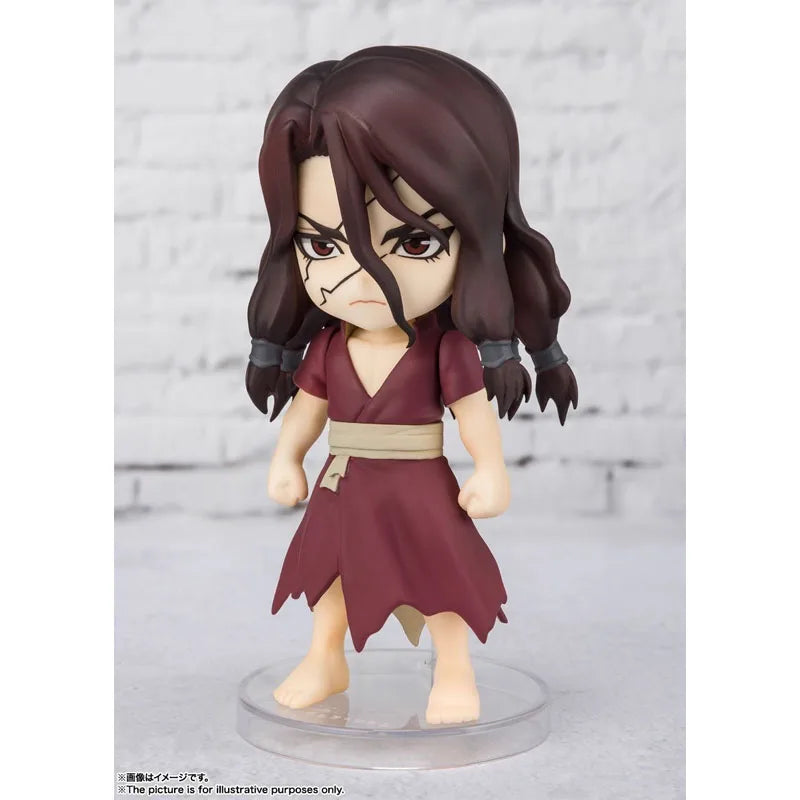 Bandai Original Figuarts MINI Tsukasa Shishio Q Version Assembly Model kit Action Figure Toys For Kids Collectibles Gift