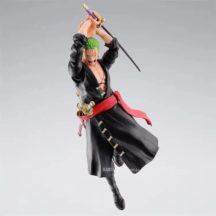 In Stock BANDAI S.H.Figuarts Original ONE PIECE Roronoa Zoro The Raid on Onigashima Anime Action Figure Birthday Gift