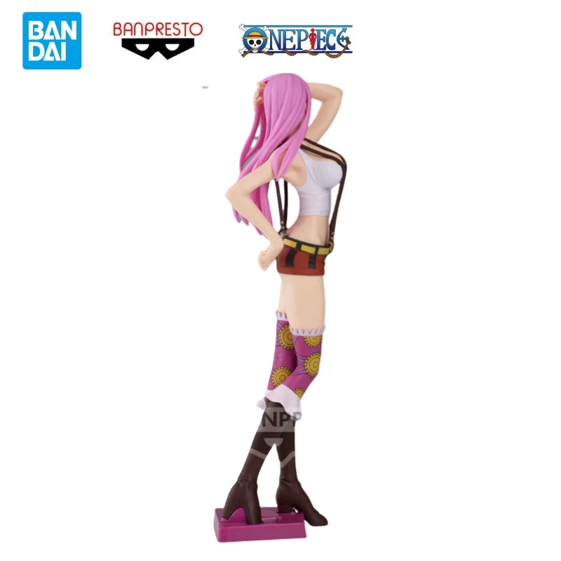 Puppe, brandneu, verpackt, auf Lager, Bandai, Originalverpackung, Original One Piece Glitter Glamours Jewelry Bonney, Anime-Charaktere, Garagen-Kit
