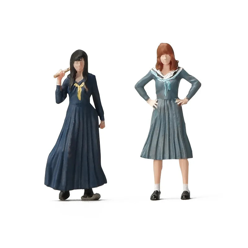 2025 New1/64 Scale Anime Girl Miniature Doll Model DLY Scene Paired With Holiday Gift Model Handmade Painted Figurine Decoration