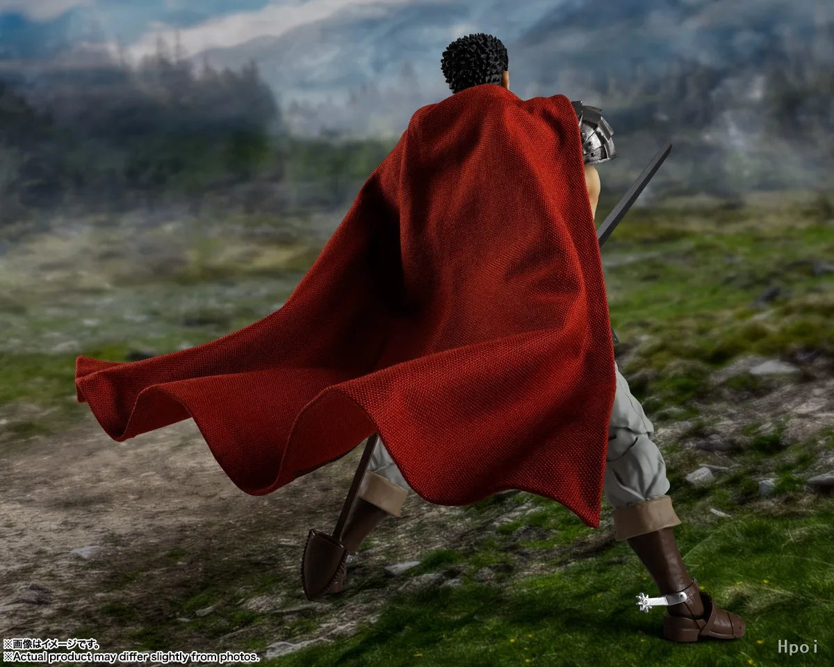 Original Anime Figure Bandai Berserk Guts S.H. Figuarts Action Figure PVC Toys Model Doll Figurine 16CM