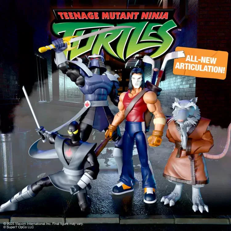 Super7 Teenage Mutant Ninja Turtles TMNT Wave 13 Action Figures Casey Jones Shredder Splinter Articulated Collectible Display