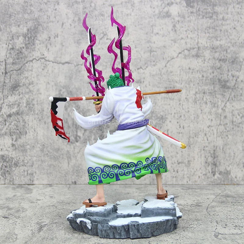 Манга One Piece Roronoa Zoro Аниме Фигурка Класическа статуя на Zoro 31 см PVC Модел Екшън Фигурка Колекция Орнамент Подарък за рожден ден