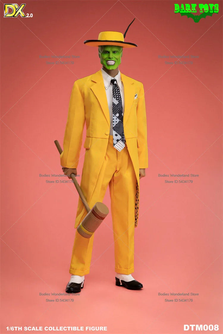 In Stock DARK TOYS DTM008 1/6 Scale Male Soldier Mask Jim Carrey Full Set 12inch Action Figure Doll Collection