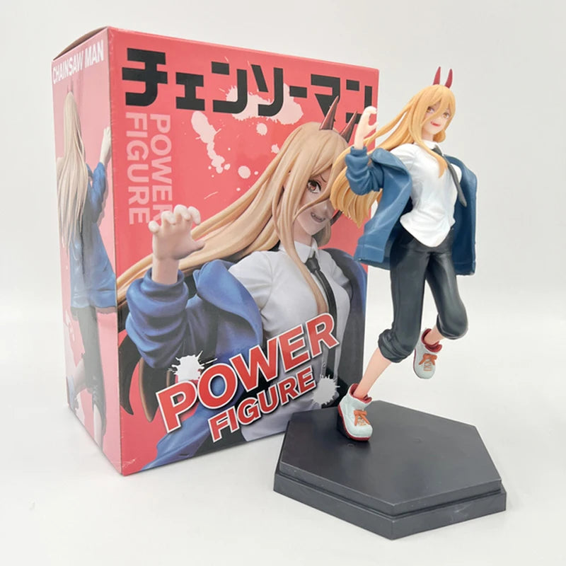 20cm Chainsaw Man Anime Figure Power Action Figure Collectible Model Doll Ornaments Toys Birthday Gifts