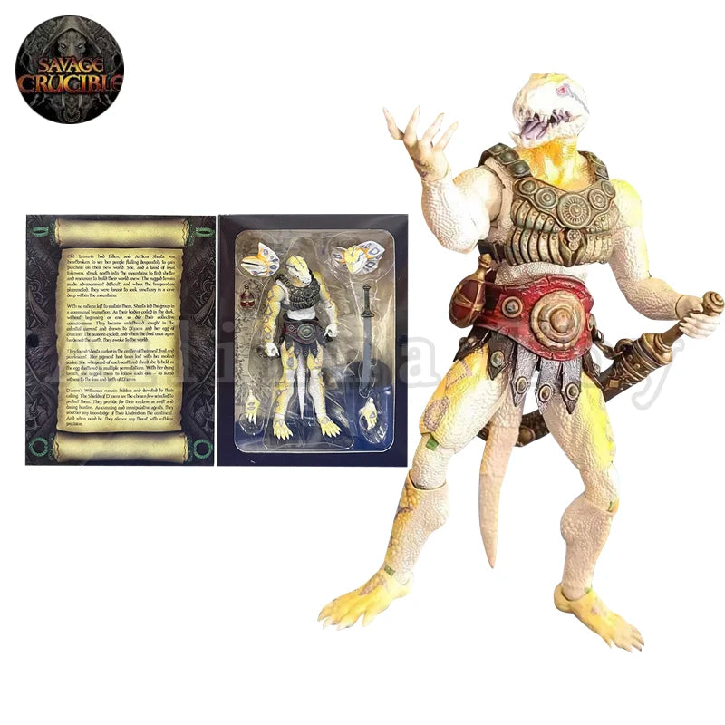Harbinger Studios 1/12 7inch Action Figure Savage Crucible Conan Albino Lizard Limited Anime Model For Gift