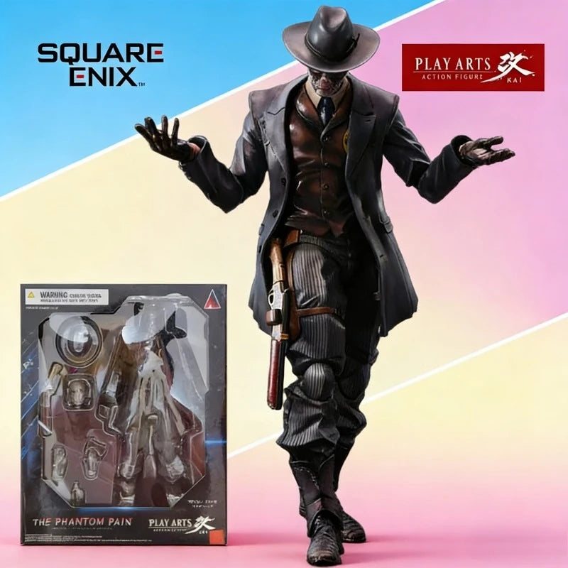 SQUARE ENIX Original PLAY ARTS KAI Metal Gear Solid V: The Phantom Pain Snake & Skull Face Collectible Action Figure Model Toys