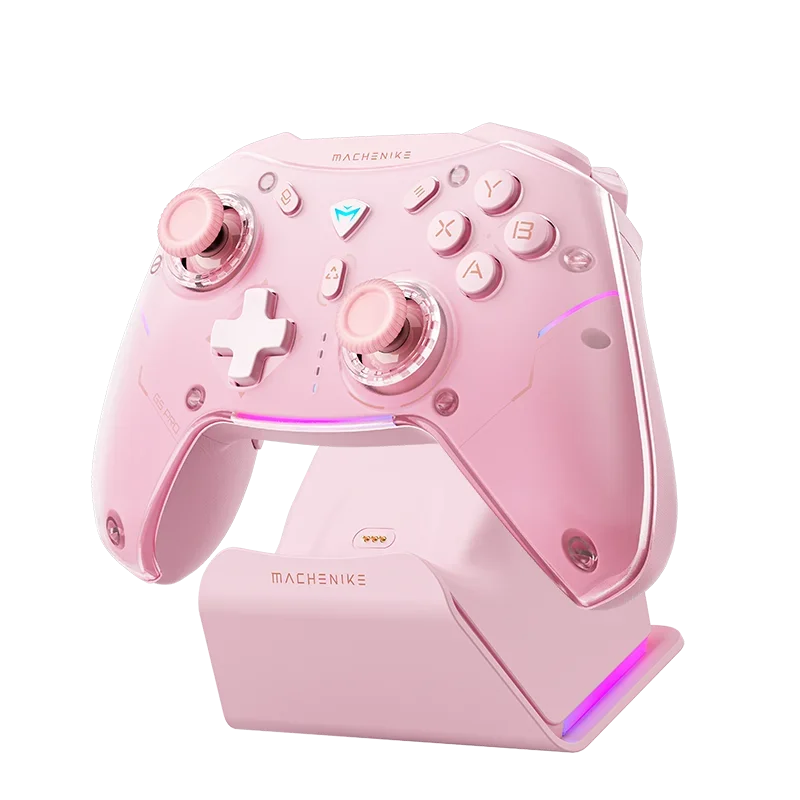 MACHENIKE G5Pro Max Gaming Controller With Charging Dock RGB Wireless Gamepad Hall Effect Joystick Trigger For Switch PC Phone