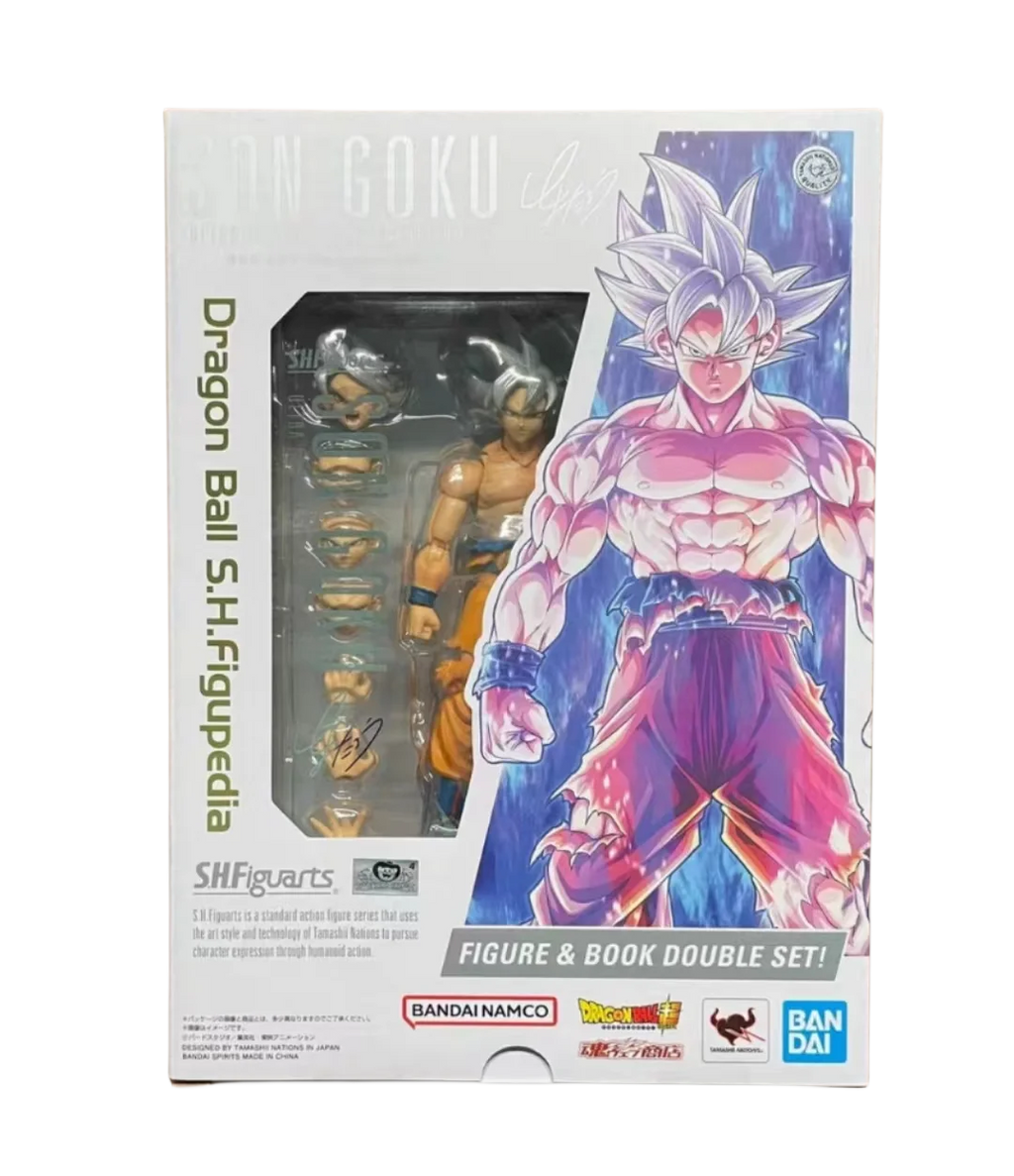 Bandai Genuine S.H.F Dragon Ball Super Anime Figure Son Goku Migatte No Gokui Action Toys for Boys Girls Gift Collectible Model