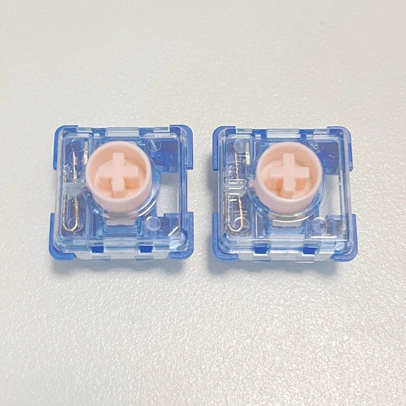 Kailh нископрофилен безшумен механичен клавиатурен превключвател Deep Sea Islet Pink MINI Linear, подходящ за 1353Hitbox MG68 Xiaoshun A75
