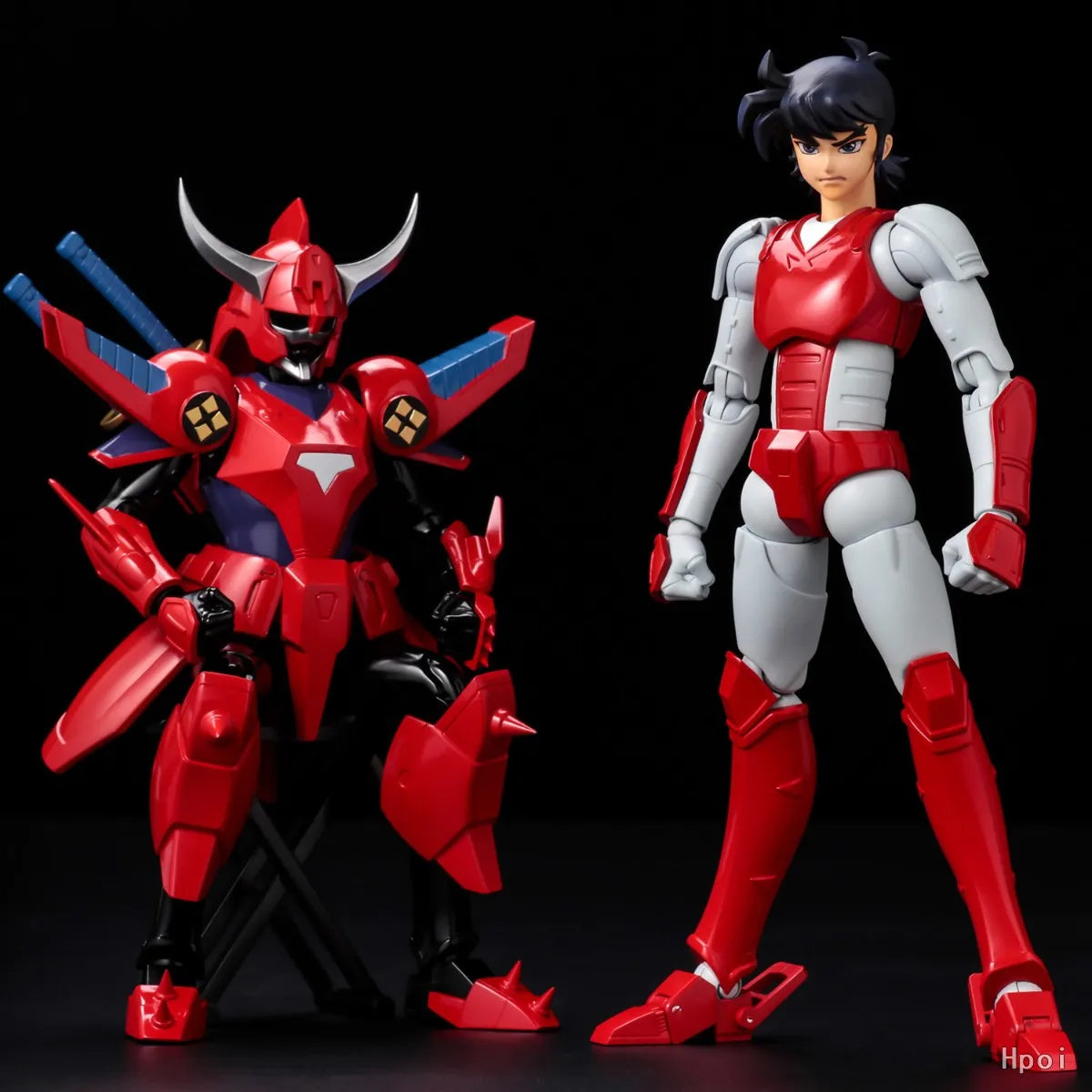 【In Stock】Original Sentinel Super-Functionable Samurai Troopers Sanada Ryo Flame God Anime Action Figure Model Toys Ornaments