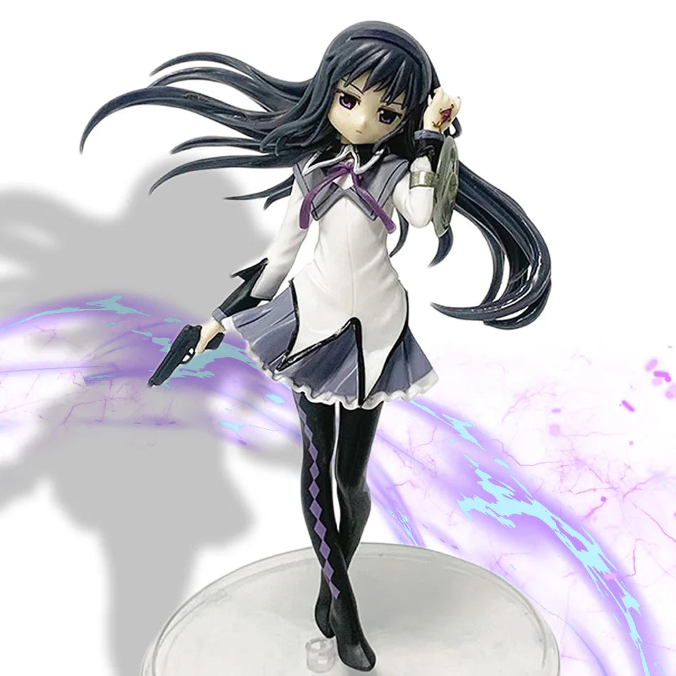 Anime Puella Magi Madoka Magica Figur 17cm Akemi Homura Action Figural Pvc Modell Kawaii Dekoration Puppe Kinder Spielzeug Weihnachtsgeschenk