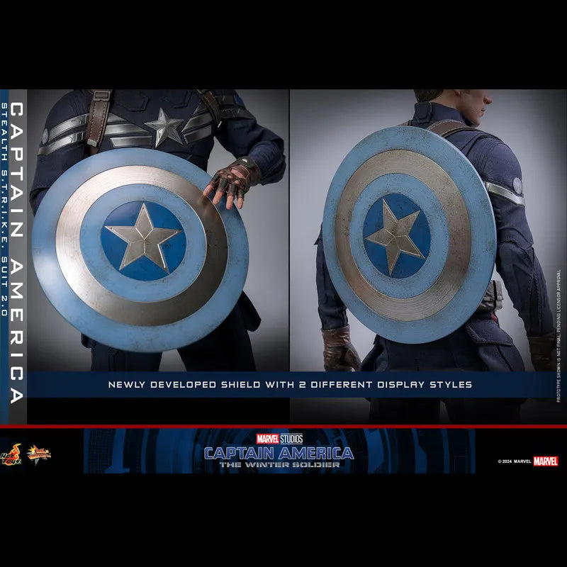 HotToys Captain America MMS783 1/6 Scale Collectible Figure Stealth S.T.R.I.K.E. Suit 2.0 The Winter Soldier With 2 Head Sculpts