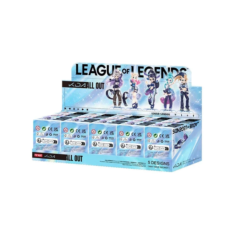 POP MART LEAGUE OF LEGENDS K/DA ALL OUT Serie Trendige Blindbox Spielzeug Mystery Box Mystery Actionfigur Überraschungsgeschenk