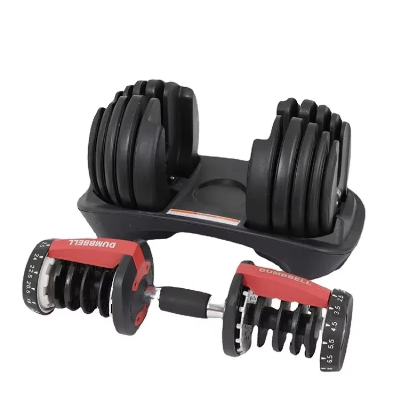 Auf Lager Fitness Freihanteln Langhanteln 24KG 52,5LB Fitnessgeräte Verstellbares Hantelset Für Bodybuilding