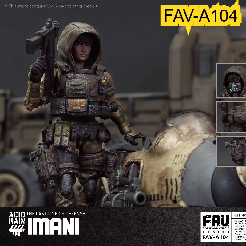 In Stock Original Acid Rain War Unit 88 FAV-A103 FAVA103 Sand Ankylosaurus RV6s A104 Imani 3.75 Inches 1:18 Toy Collection Gift