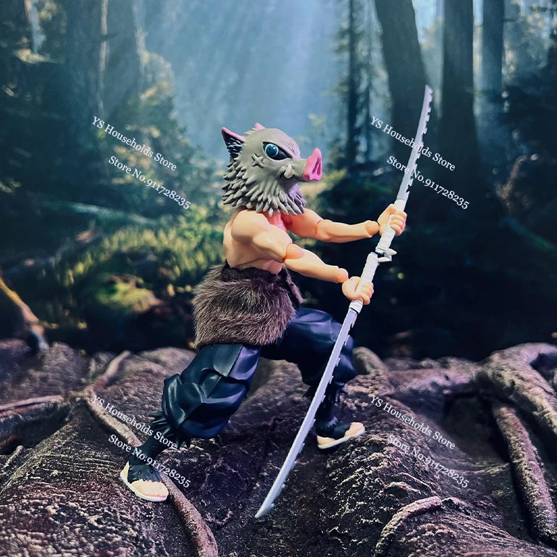 1/12 Хашибира Иносуке Аниме Момче Войник Фигурка Мини Сиво Кафяво Подгъв Модел Играчки Аксесоар за 6" Figma Buzzmod Фигурка Тяло