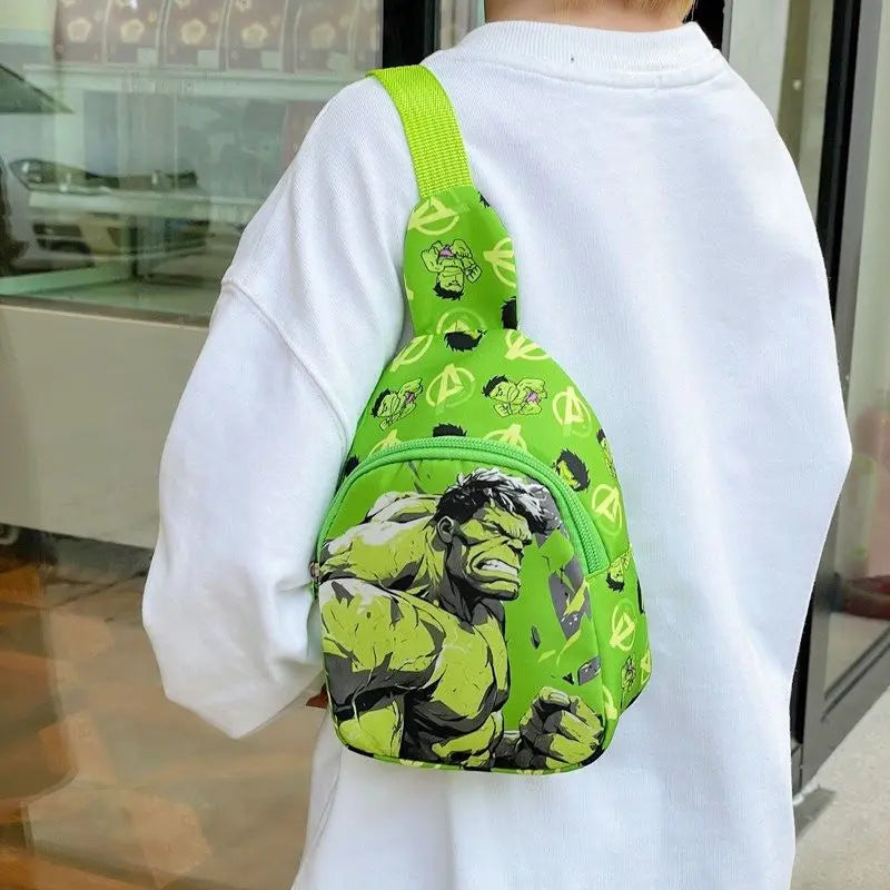 Marvel The Avengers 4 Spiderman Captain America Cartoon Peripheral Kids Crossbody Bag Going Out Stylish and Versatile Chest Bag