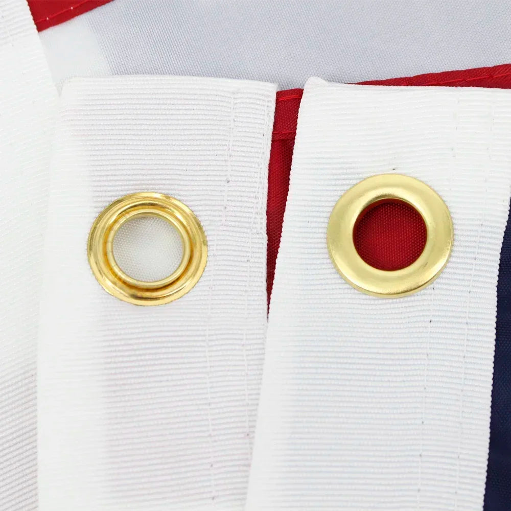 Heavy Duty US 3x5 Feet Waterproof Nylon Embroidered Stars Sewn Stripes USA American Flag Embroidery