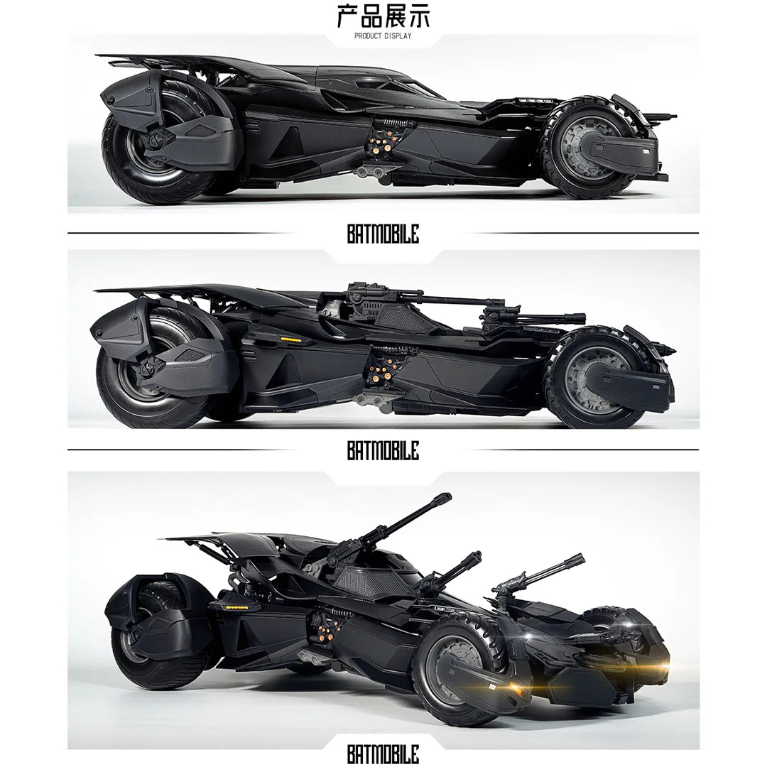 Hot XWS Batmobile Assembly Model DC Justice League BVS Batman Action Figure 1/12 Big Ben Batman Statue Collection Kid Toy