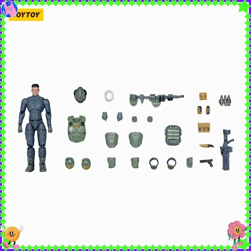 in stock JOYTOY Dark Source 1/25 Action Figure APOC Series Bedrock Mecha Figure Model Collection Toy Gift Action Anime Figure