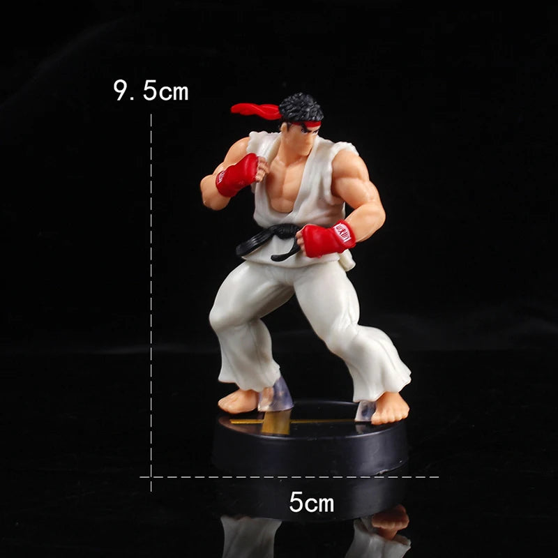 Anime Ken Masters Hoshi Ryu Actionfigur PVC Spielzeug Niedliche Street Fighter Spielpuppen Zimmerdekor Geburtstagsgeschenk für Jungen