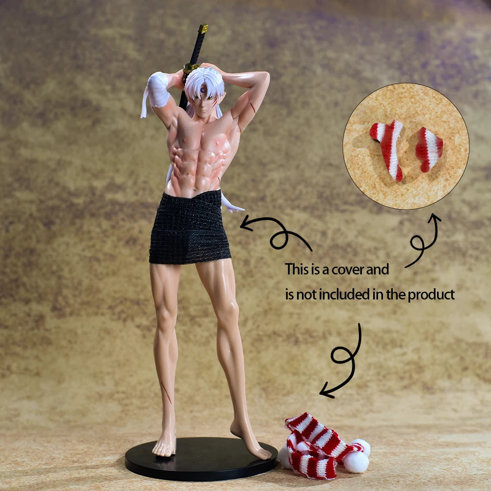 31 cm große Anime-Figur Inuyasha Sesshoumaru, sexy PVC-Actionfigur, Modellspielzeug, Sammlerstück, Weihnachts- oder Geburtstagsgeschenk