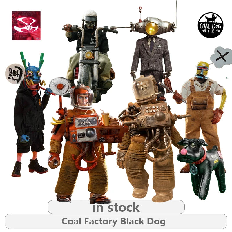DAMTOYS 1\12 Coal Factory Black Dog Series Quiet Sir\Endless Journey Astronaut Sputnik 1 Action Figure Model Toys Movable Model