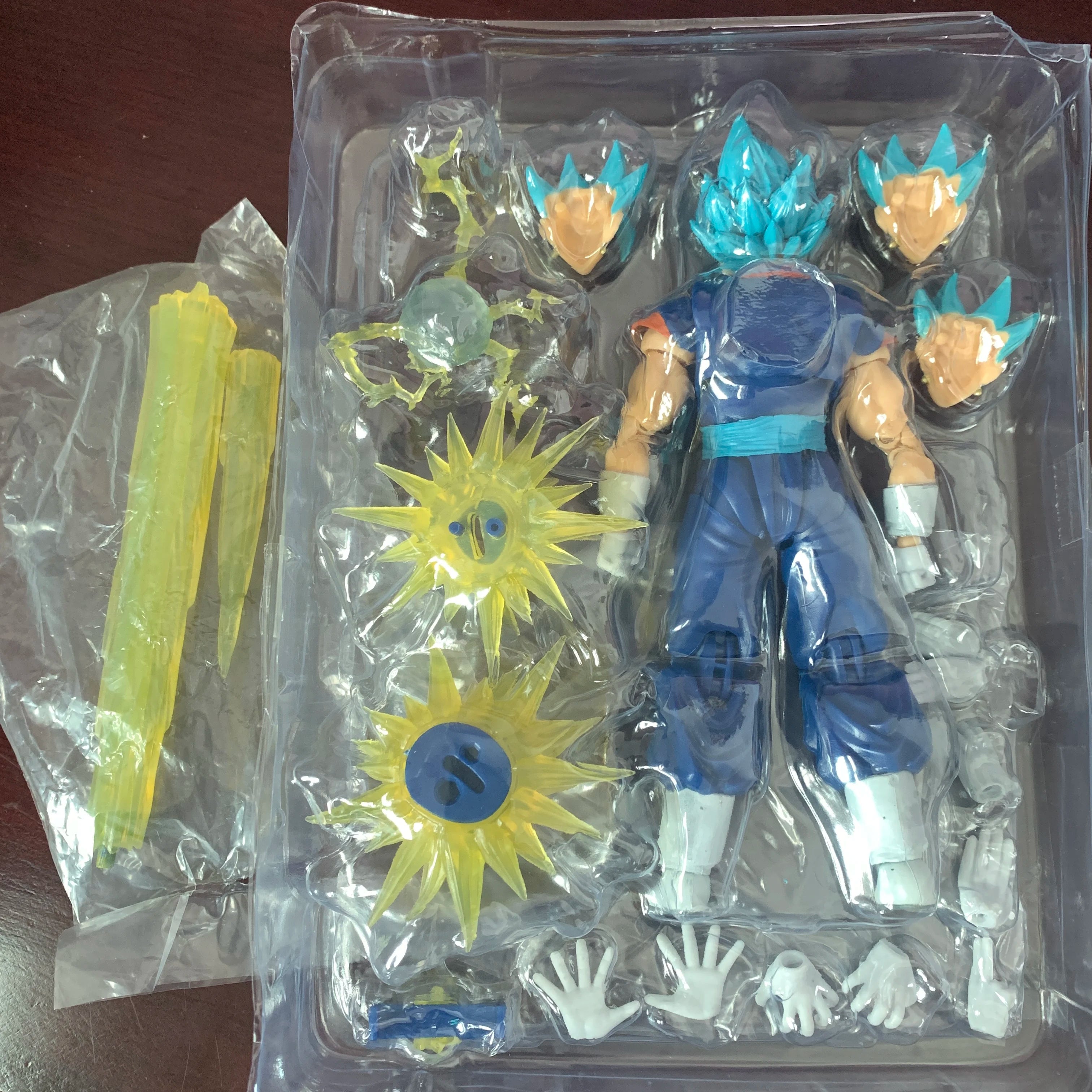 SHF Dragon Ball Super Saiyan Vegito екшън фигурка Бог Аниме DragonBall Gokou фигурка играчка коледен подарък колекция