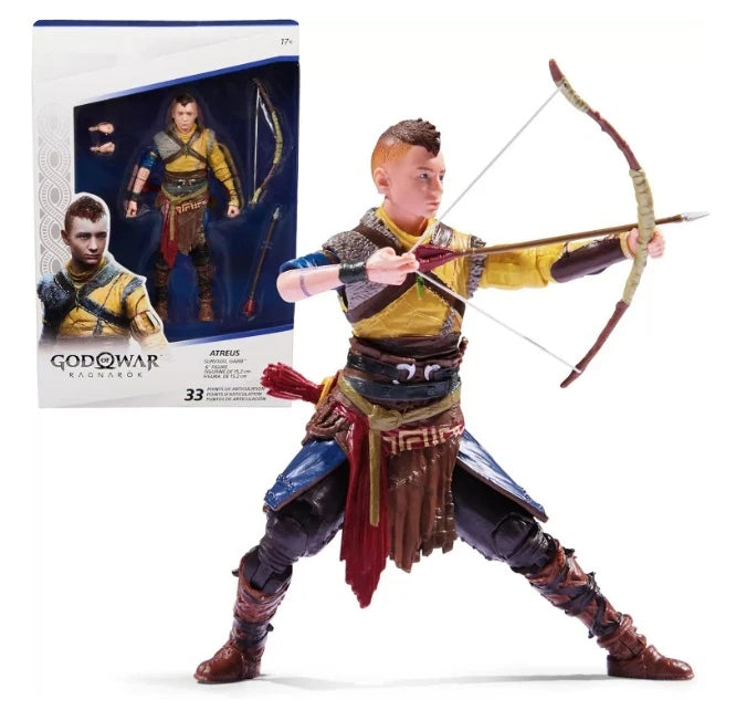 Original God Of War 5 Model Aloy Varl Atreus Anime Action Figure Toys Game Figuras Peripheral Collection Desktop Ornaments Gifts