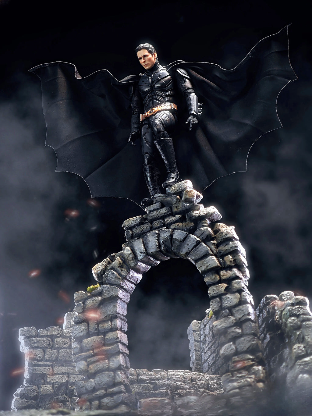 INART 1/12 Maßstab Batman Dark Knight Rise Bale Umhang Cape Schal für 6 Zoll Actionfigur Modell Spielzeug