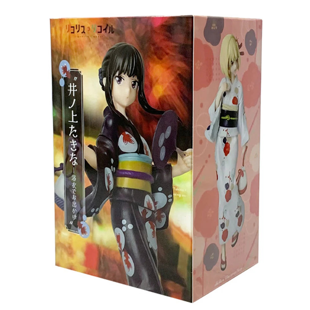 New Lycoris Recoil Nishikigi Chisato Inoue Takina Wafuku Travel Ver. PVC Anime Action Figures Kimono Model Collection Toys