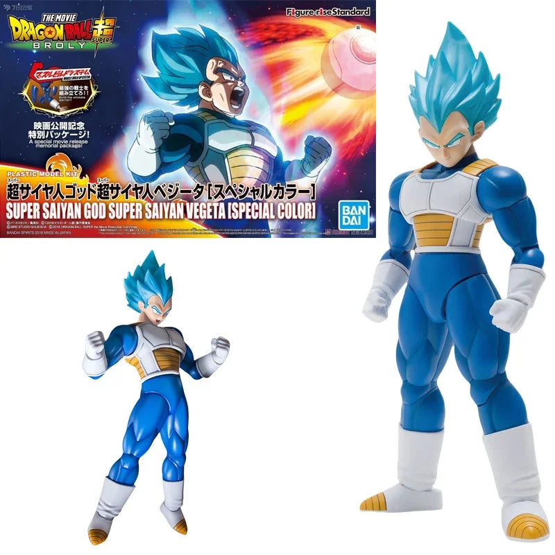 Bandai Genuine FRS Dragon Ball Son Goku Son Gohan Vegeta Frieza Super Saiyan Anime Action Figure Assembly Model Toys Gift Kids