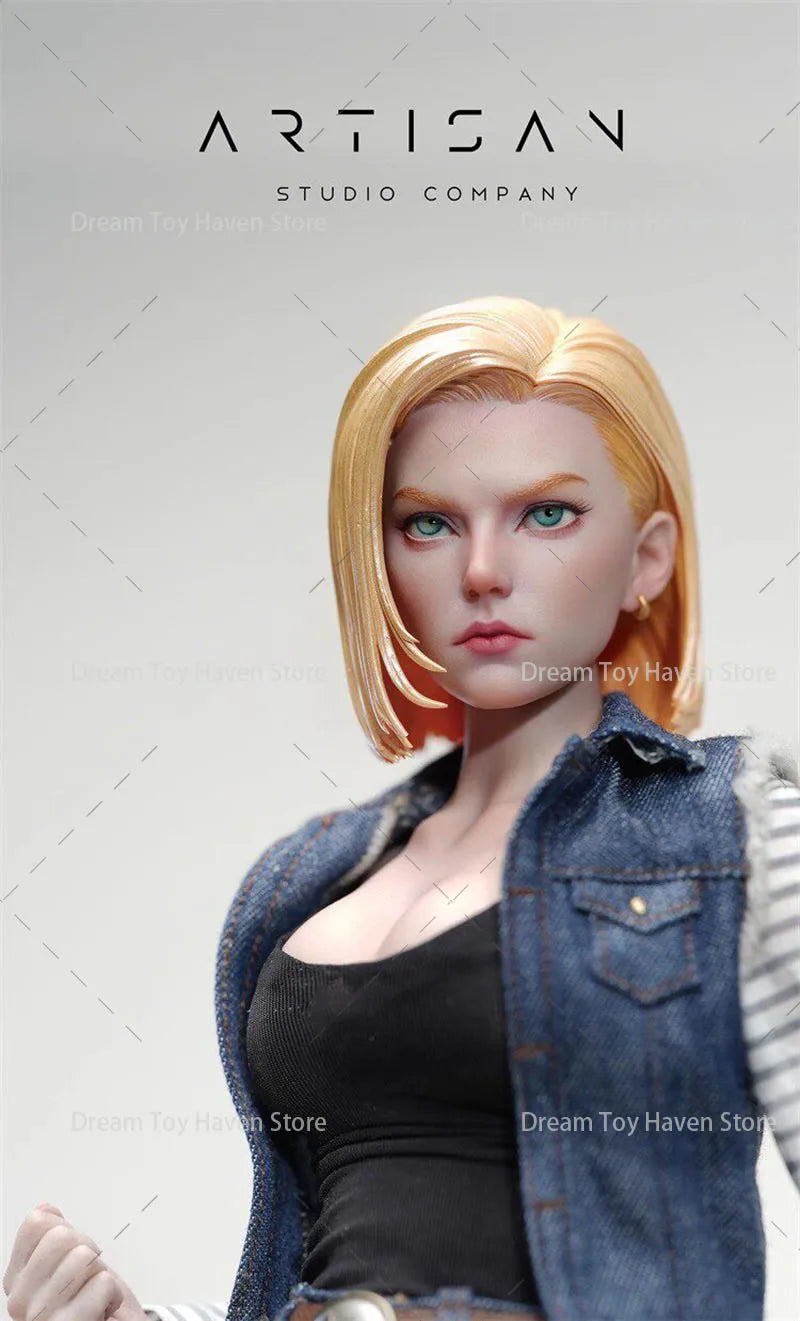 ARTISAN 1/6 Women Soldier Android 18 Lazuli Anime Battle Girl Full Set 12Inch Action Figure Model Best Fans Collectible Dolls