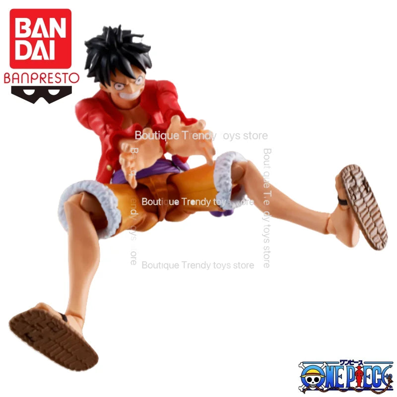 In Stock Bandai Original S H Figuarts One Piece Monkey D Luffy Action Figure Model Doll Brand New Boxed Figure Toys Model Garage